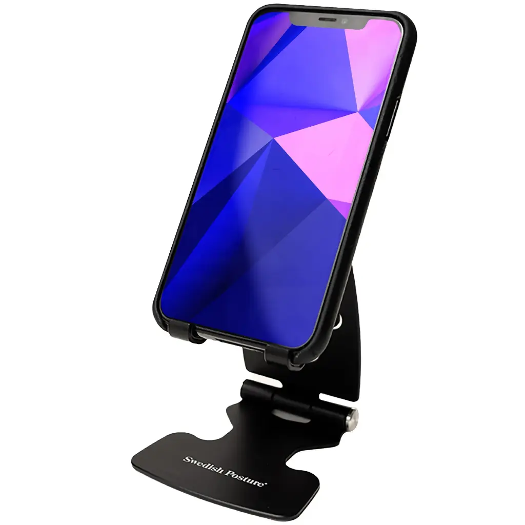 Ergonomische klappbare Alu Tischhalterung für Smartphone