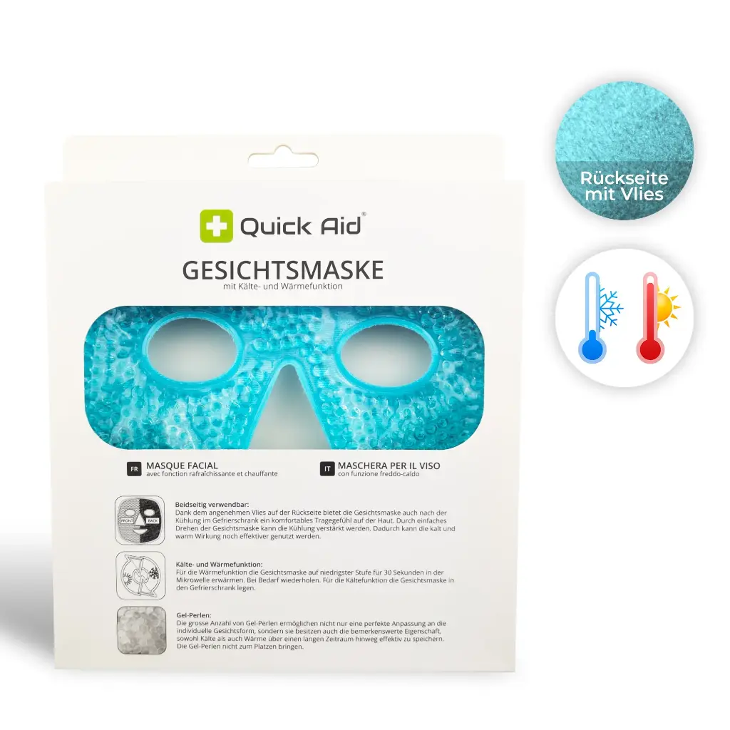Gesichtsmaske mit Kälte- und Wärmefunktion