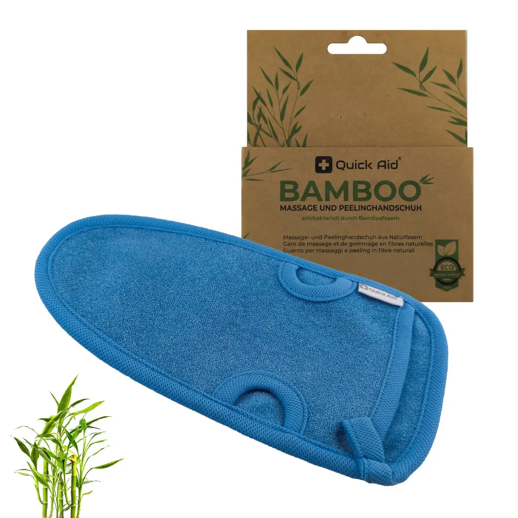 Massage und Peelinghandschuh - Blau