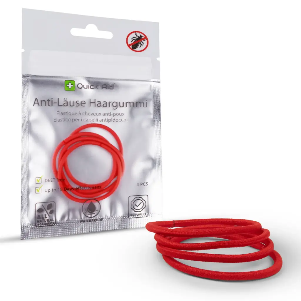 Anti-Läuse Haargummi - rot