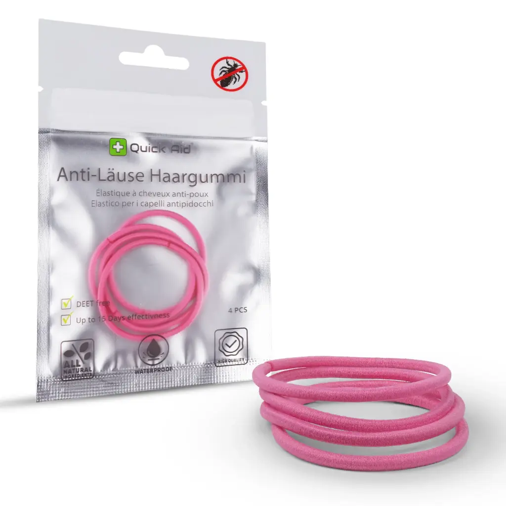 Anti-Läuse Haargummi - rosa